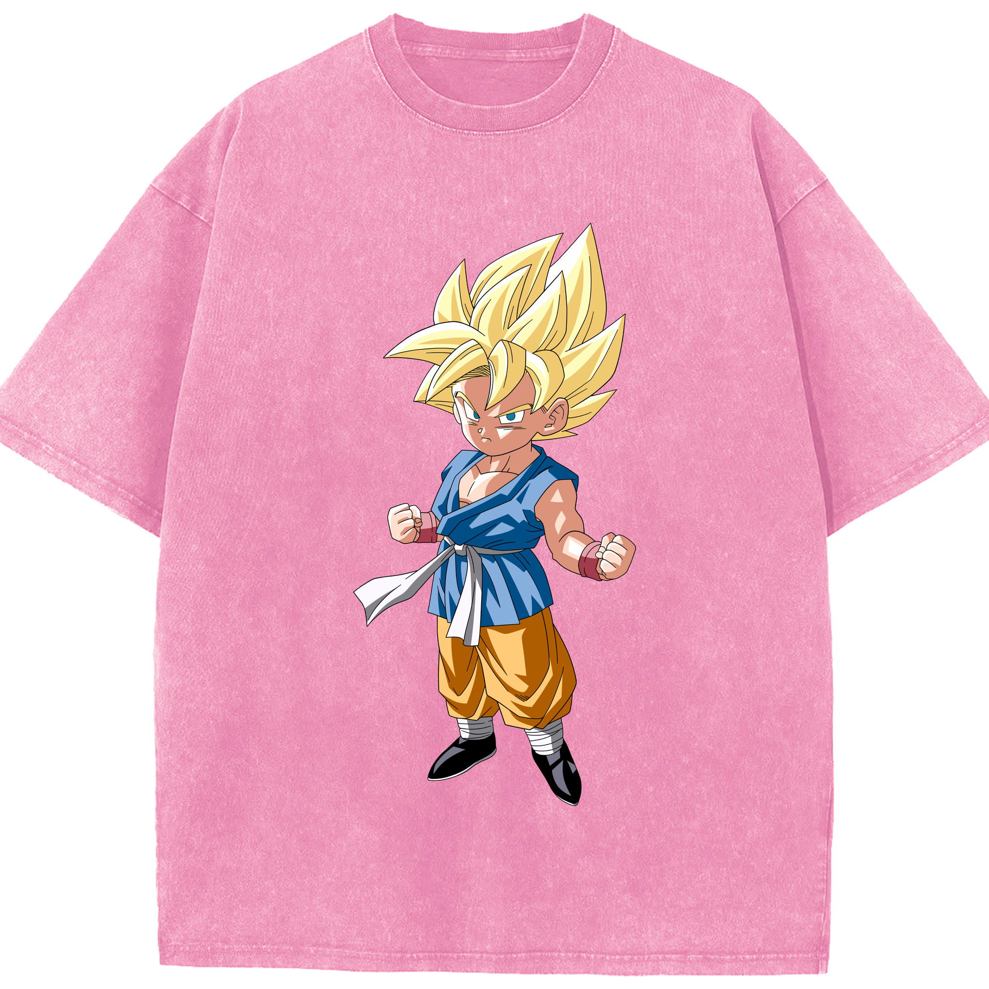 （画像用） ドラゴンボール 孫 悟飯（そんごはん）DRAGON BALL Son Gohan 綿100% ヴィンテージ風 半袖Tシャツ（フロントプリント）